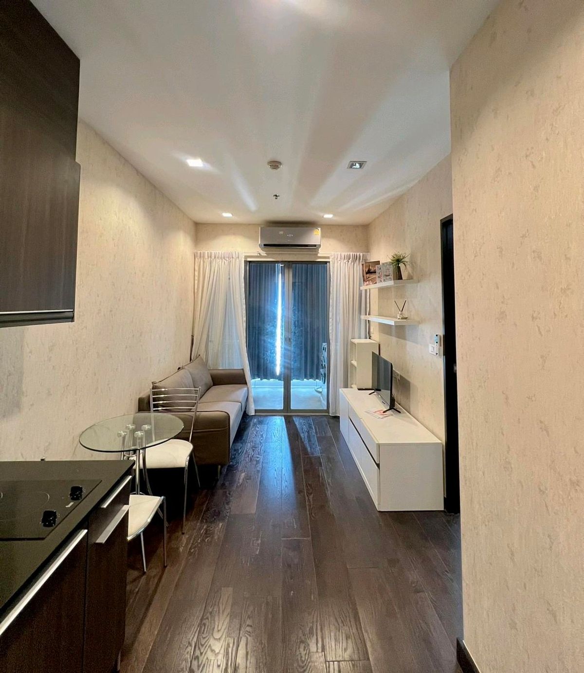 ให้เช่าคอนโดราชเทวี พญาไท : ห้องมุมFor Rent - IDEO Q Phayathai - unblocked view - 1Bedroom 1Bathroom - Double-layer windows - Fully furnished 