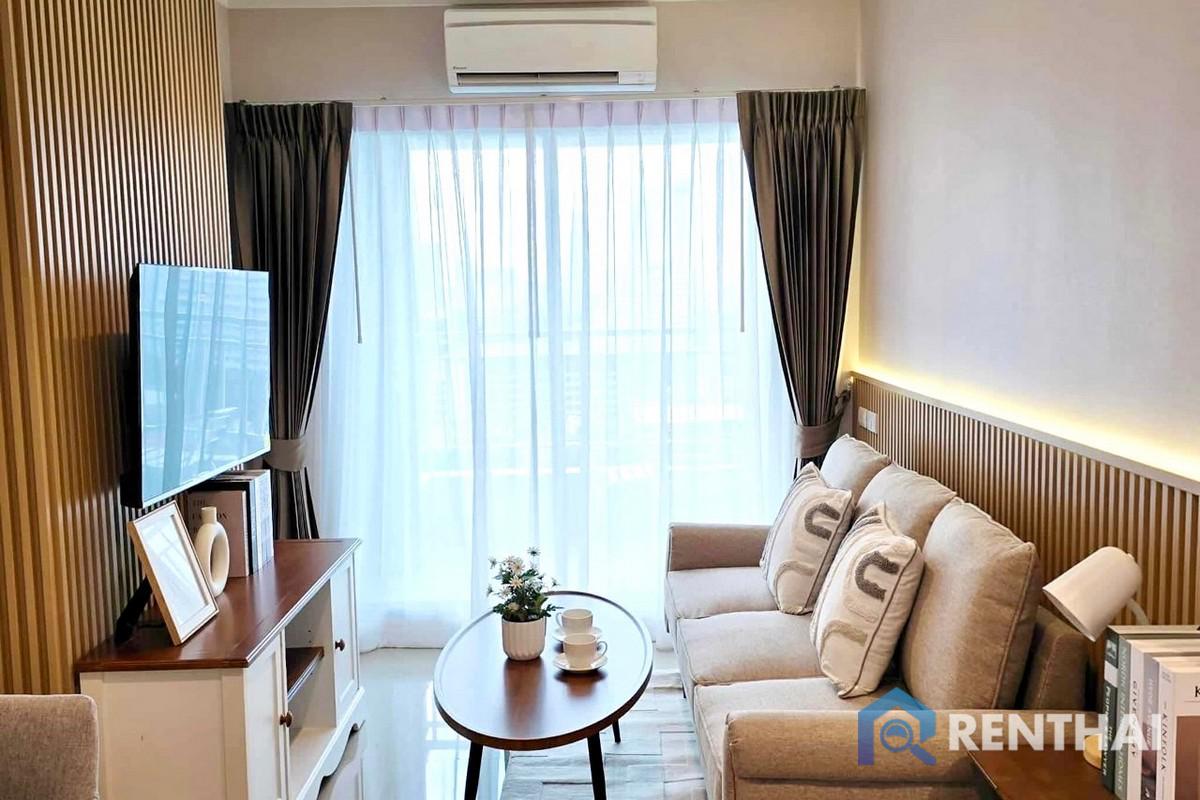 ขายคอนโดพัทยา บางแสน ชลบุรี สัตหีบ : ห้องหายาก 1 ห้องนอน 32 ตร.ม. วิวทะเลตึก A คอนโด Lumpini Park Beach Jomtien