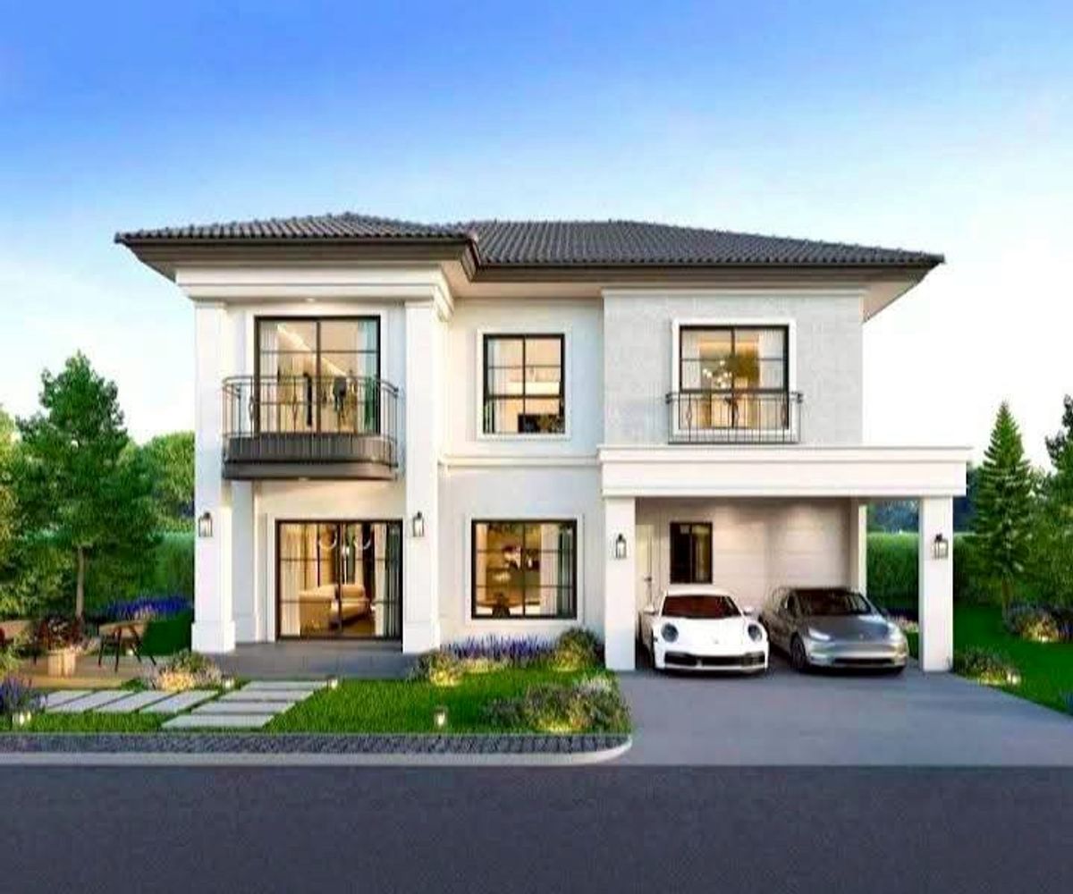 For RentHouseNonthaburi, Bang Yai, Bangbuathong : 2 -storey detached house for rent, Passorn Ratchapruek, plot 39, area 50 square wah, 4 bedrooms, Khlong Khoi Subdistrict, Pak Kred District Nonthaburi Province