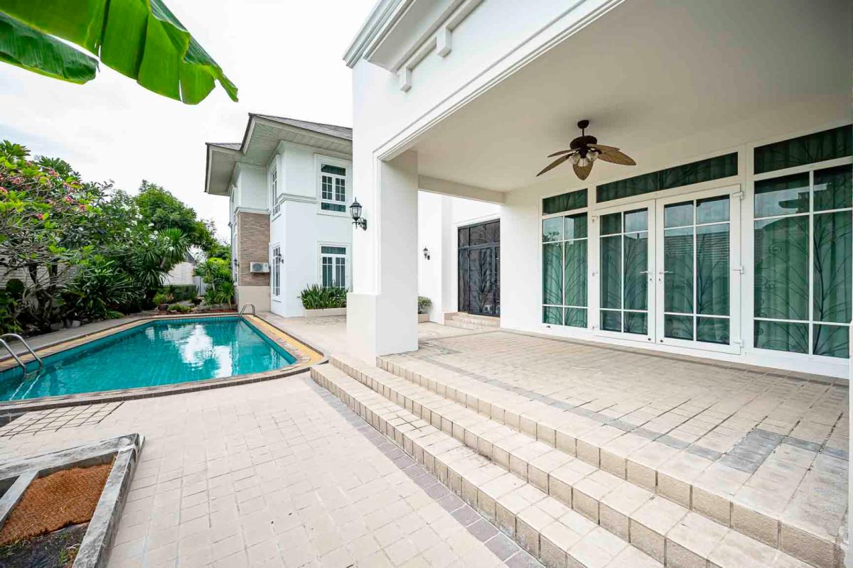 ขายบ้านแจ้งวัฒนะ เมืองทอง : 🔥ขายด่วน + 🔥หมู่บ้านคฤหาสน์ทายาท พื้นที่กว้าง พร้อมสระว่ายน้ำส่วนตัว