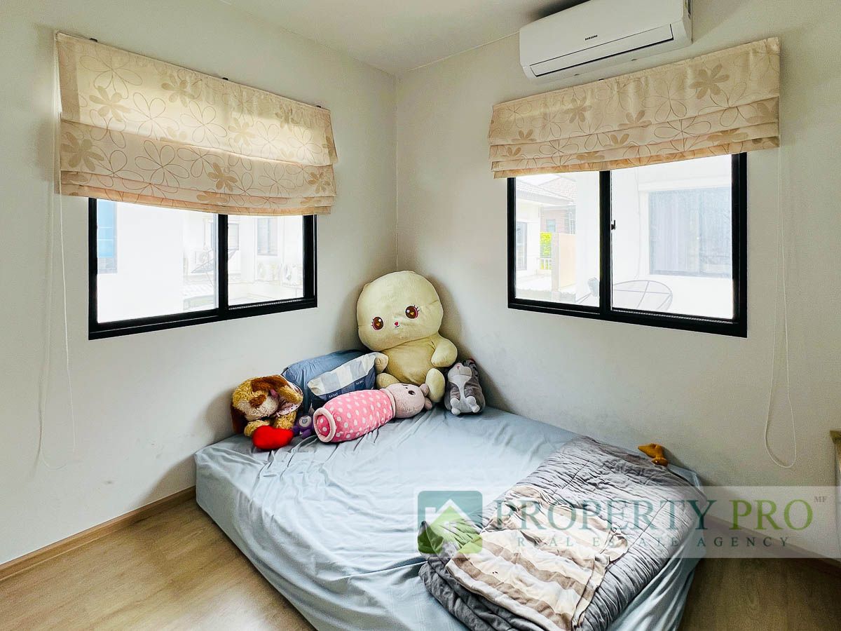 For SaleHouseSamut Prakan,Samrong : House for Sale Atoll Java Bay Bangna Kingkaew 19, 3 Bedroom 36 Sqw 130 Sqm Good Condition Near Motorway, Suvarnabhumi Airport, Kanchanaphisek : MF25S-002