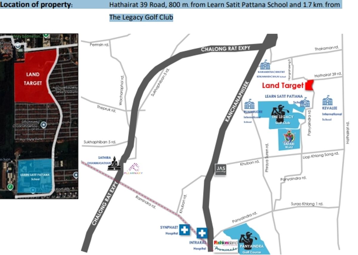 ขายที่ดินนวมินทร์ รามอินทรา : ขายที่ดินเปล่า 64.5 ไร่ หทัยราษฎร์ 39 ทำเลศักยภาพ เหมาะทำโครงการบ้านจัดสรร หรือซื้อลงทุนระยะยาว