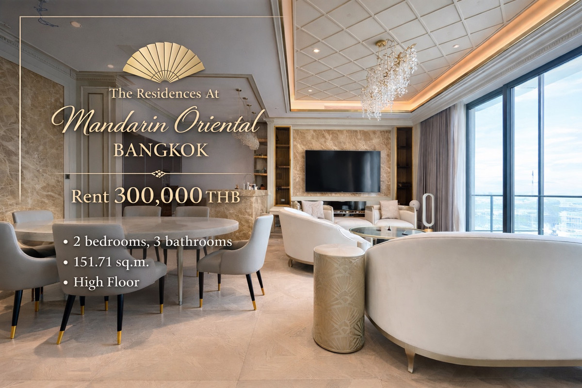 For RentCondoWongwianyai, Charoennakor : 💝 The Residences at Mandarin 💝2 Beds for Rent 300K Per Month PLS Call: 088-9797878