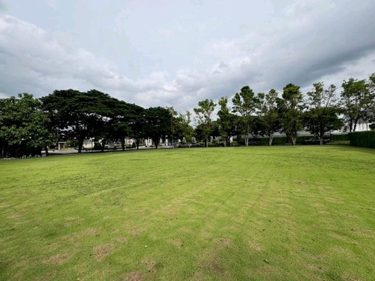 ขายที่ดินนวมินทร์ รามอินทรา : ขายที่ดินเปล่า 1 ไร่ หน้าโครงการหมู่บ้านหรู ถนนเทพรักษ์ ร่มรื่น สิ่งแวดล้อมดี เหมาะสร้างบ้าน ครอบครัวใหญ่ ไม่ต้องจ่ายค่าส่วนกลาง