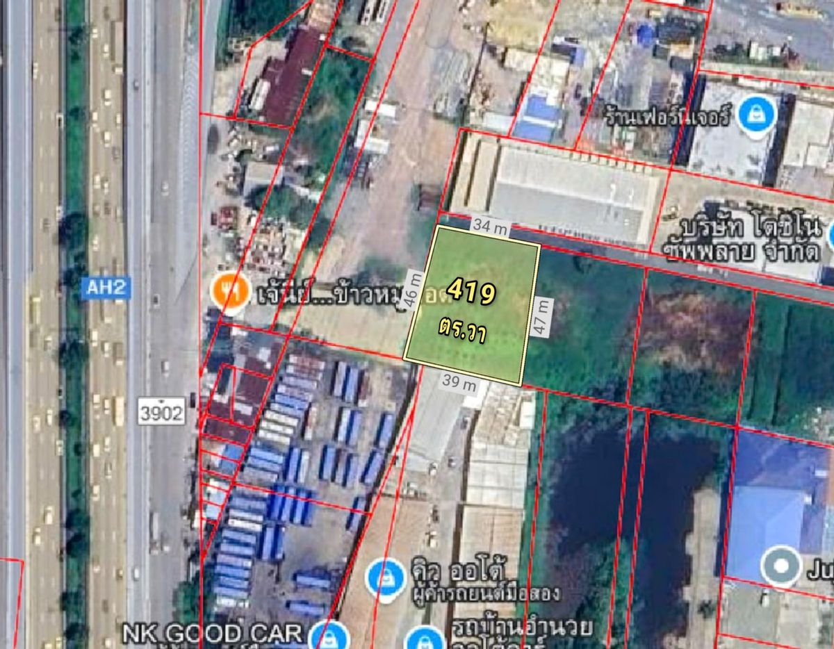 ขายที่ดินปิ่นเกล้า จรัญสนิทวงศ์ : ขายที่ดิน 419 ตร.วา ซอยเร่งพัฒนา  ถนนพระเทพตัดใหม่