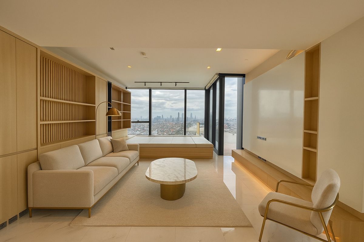 ให้เช่าคอนโดพระราม 3 สาธุประดิษฐ์ : 🏢 Duplex Penthouse for Rent – Canapaya Residences, Rama 3