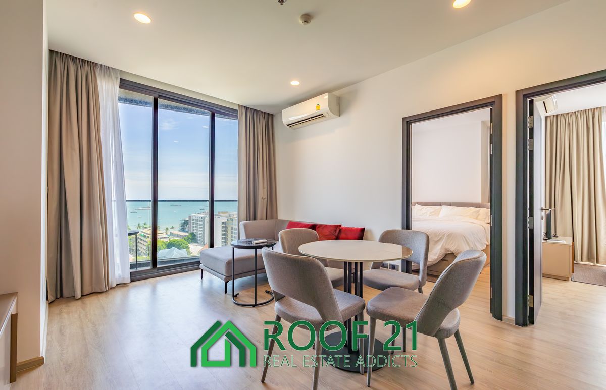 ขายคอนโดพัทยา บางแสน ชลบุรี สัตหีบ : ขายคอนโด Edge Central Pattaya ขนาด 2 ห้องนอน ชั้นสูง วิวทะเล ทำเลใจกลางเมือง เหมาะสำหรับลงทุน