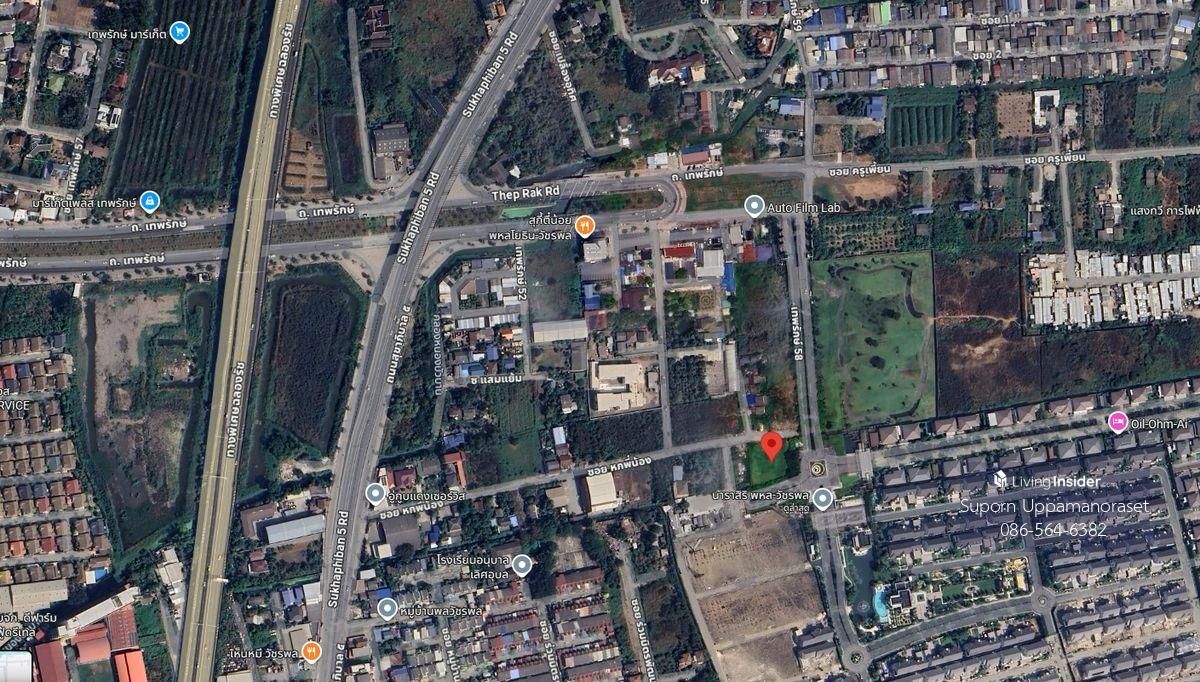 For SaleLandNawamin, Ramindra : In front of the Narasiri Phahon-Watcharapol project near the Department of Expressway