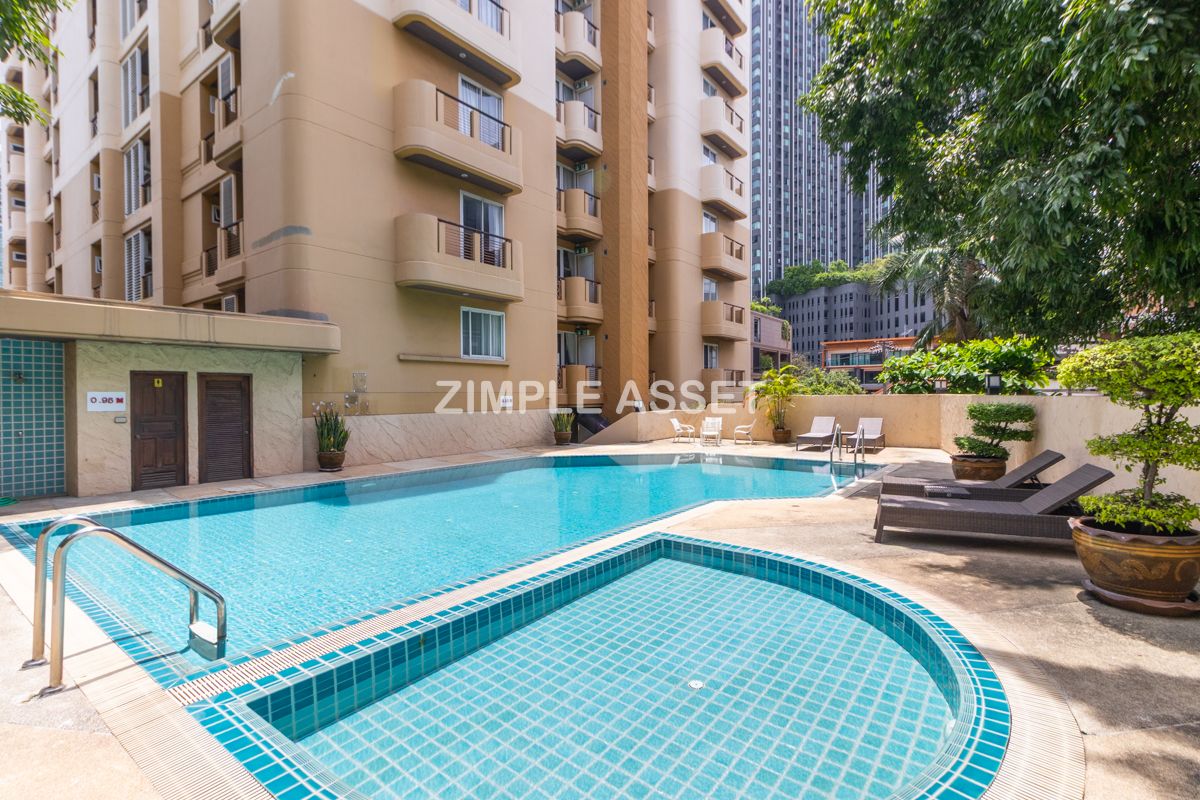 For RentWitthayu, Chidlom, Langsuan, Ploenchit : Line ID: @zimple_asset Apartment - condo style in Soi Nai Lert, Wireless Road. Spacious room, fully furnished, with fitness center and swimming pool. Pet friendly.🐶 Conveniently to transportation.