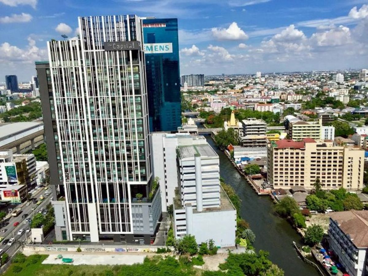 For SaleCondoRama9, Petchburi, RCA : Condo for sale Thru Thonglor (True Thonglor) 56.68 sq.m. on the 5th floor on Phetchaburi Road-Sukhumvit, near BTS Thonglor, MRT, Phetchaburi, Airport Link, Makkasan, Bang Kapi Subdistrict, Huai Khwang District, Bangkok
