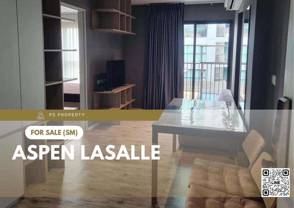 ขายคอนโดบางนา แบริ่ง ลาซาล : ขายด่วน 🔥 Aspen Lasalle 🔥 เฟอร์นิเจอร์ และ เครื่องใช้ไฟฟ้าครบ ใกล้ MRT ศรีลาซาล