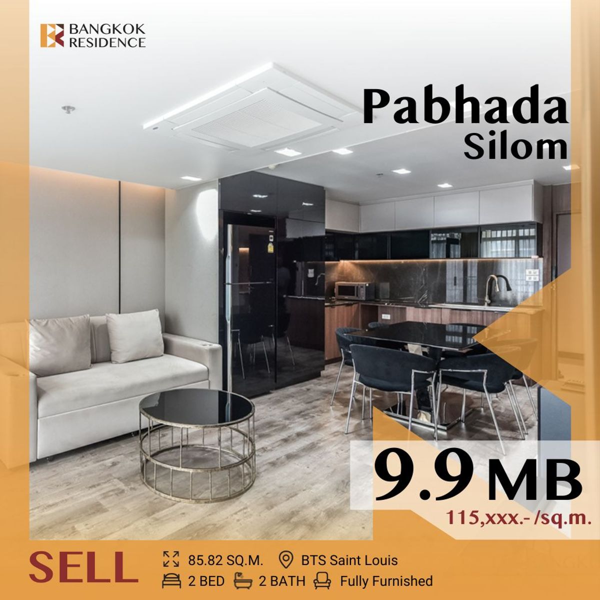 ขายคอนโดสีลม ศาลาแดง บางรัก :  ⚡ Modern & Beautiful unit ⚡ Fully furnished, Pabhada Silom BTS Surasak