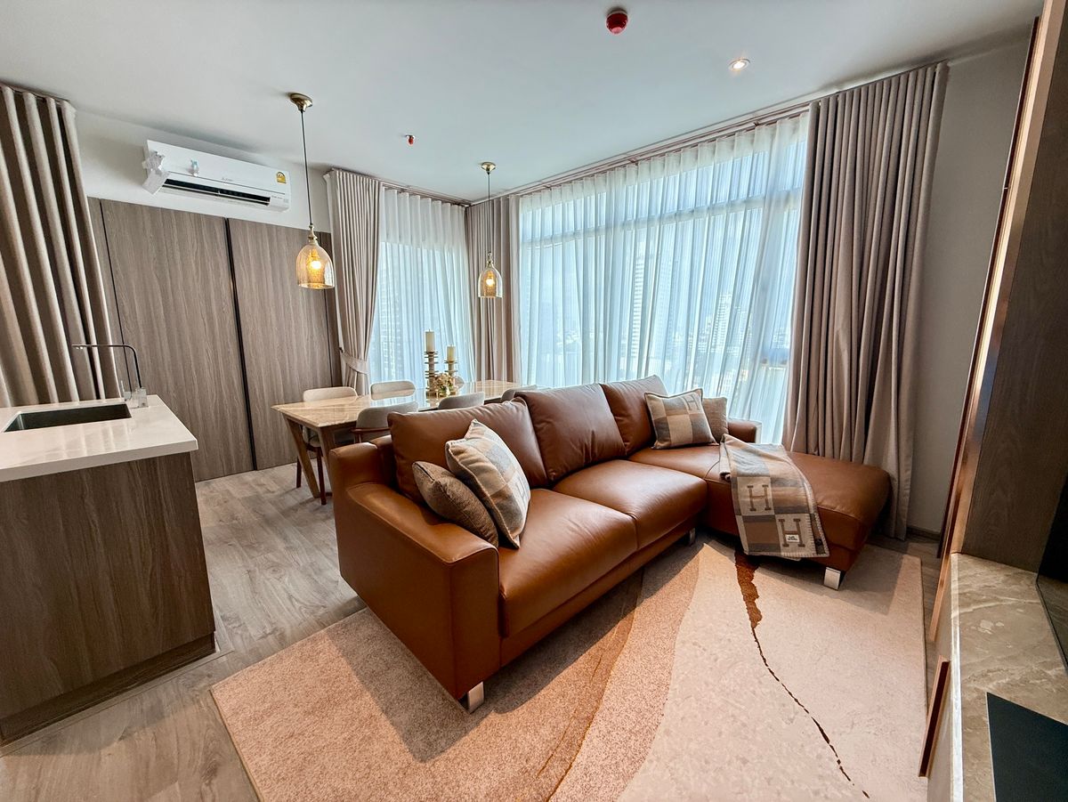 ให้เช่าคอนโดสุขุมวิท อโศก ทองหล่อ : For Rent – Rhythm Ekkamai Estate | 2 Bedrooms | 2 Bathrooms | 79.91 sq.m. | 12th Floor | Luxury Condo in Prime Ekkamai