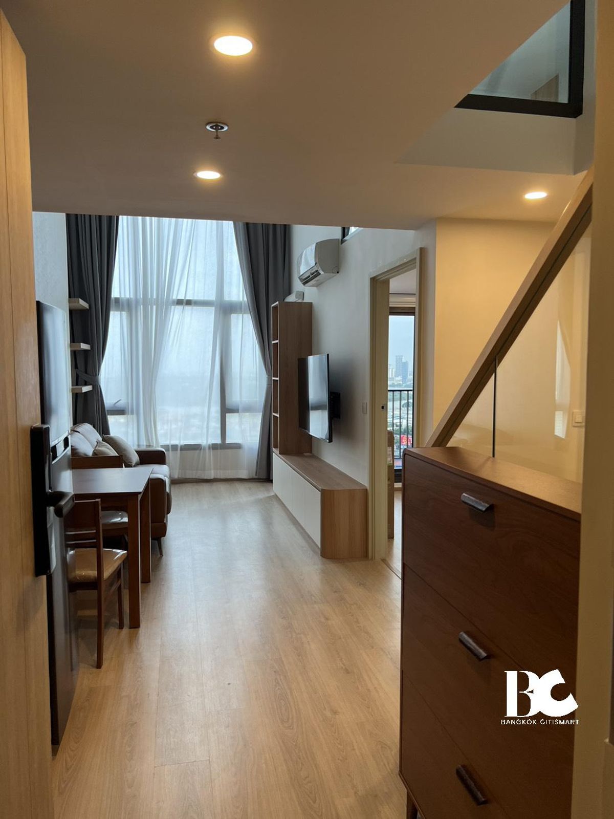 ให้เช่าคอนโดคลองเตย กล้วยน้ำไท : 🔥 Best price Duplex 2 bedrooms for rent Life rama4-asoke 🔥