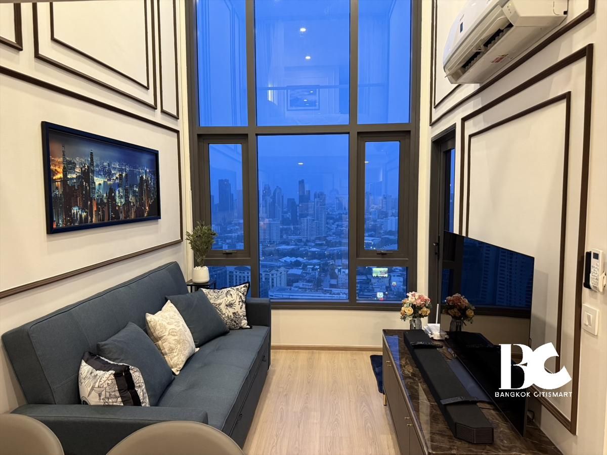 ให้เช่าคอนโดคลองเตย กล้วยน้ำไท : ⚜️ Best price Duplex 1 bedroom for rent Life rama4 - asoke ⚜️
