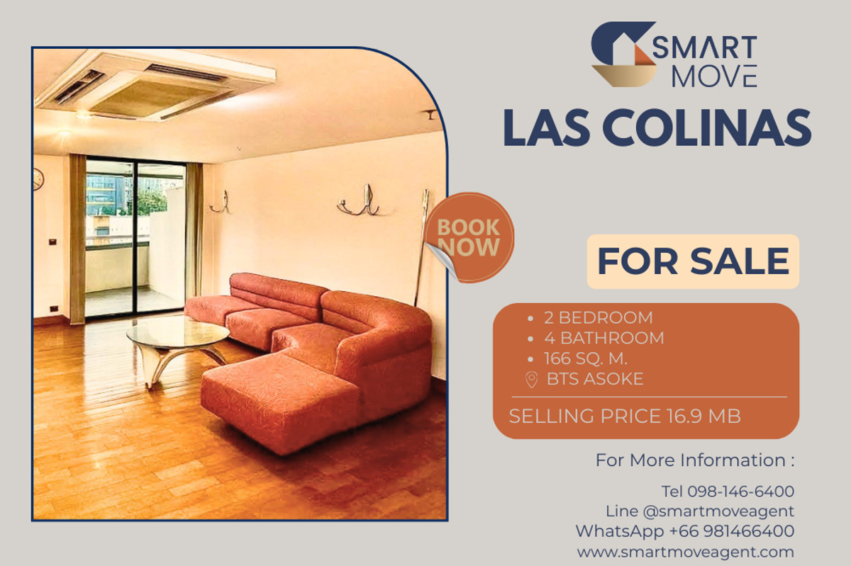 ขายคอนโดสุขุมวิท อโศก ทองหล่อ : 🔥 สำหรับขาย !! 🔥 Code C20250700055..........Las Colinas, 2 ห้องนอน, 3 ห้องน้ำ, ชั้นสูง 17++, ห้องหายาก, แต่งครบ, ราคาพิเศษ!!📣📣