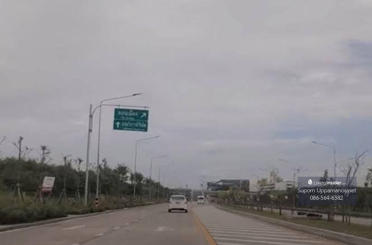 ขายที่ดินวิภาวดี ดอนเมือง หลักสี่ : ขายที่ดินถนนตัดใหม่ ดอนเมือง-เทพรักษ์ 18 ไร่  ใกล้สนามบินดอนเมือง