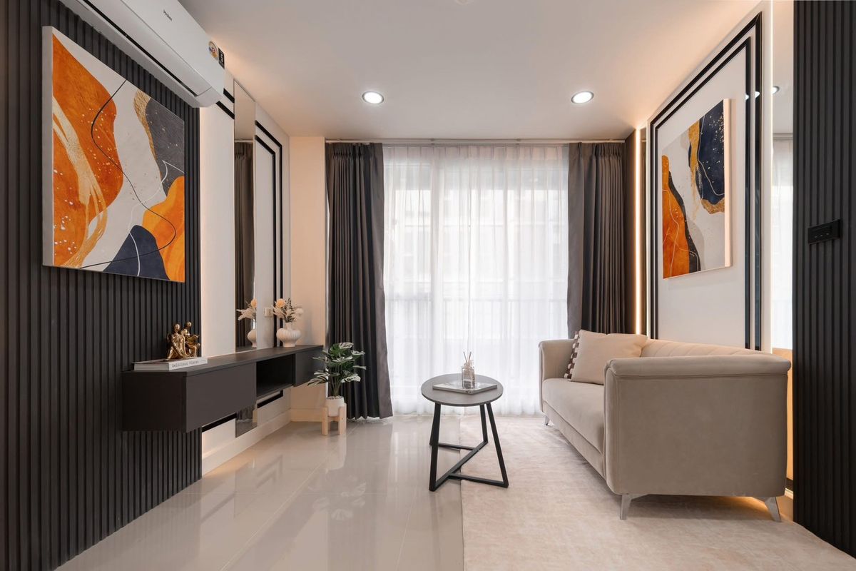 For SaleCondoLadprao, Central Ladprao : 🏢 The new room is very beautiful, only 500 meters to MRT Ladprao, installments only 7, xxx 😍