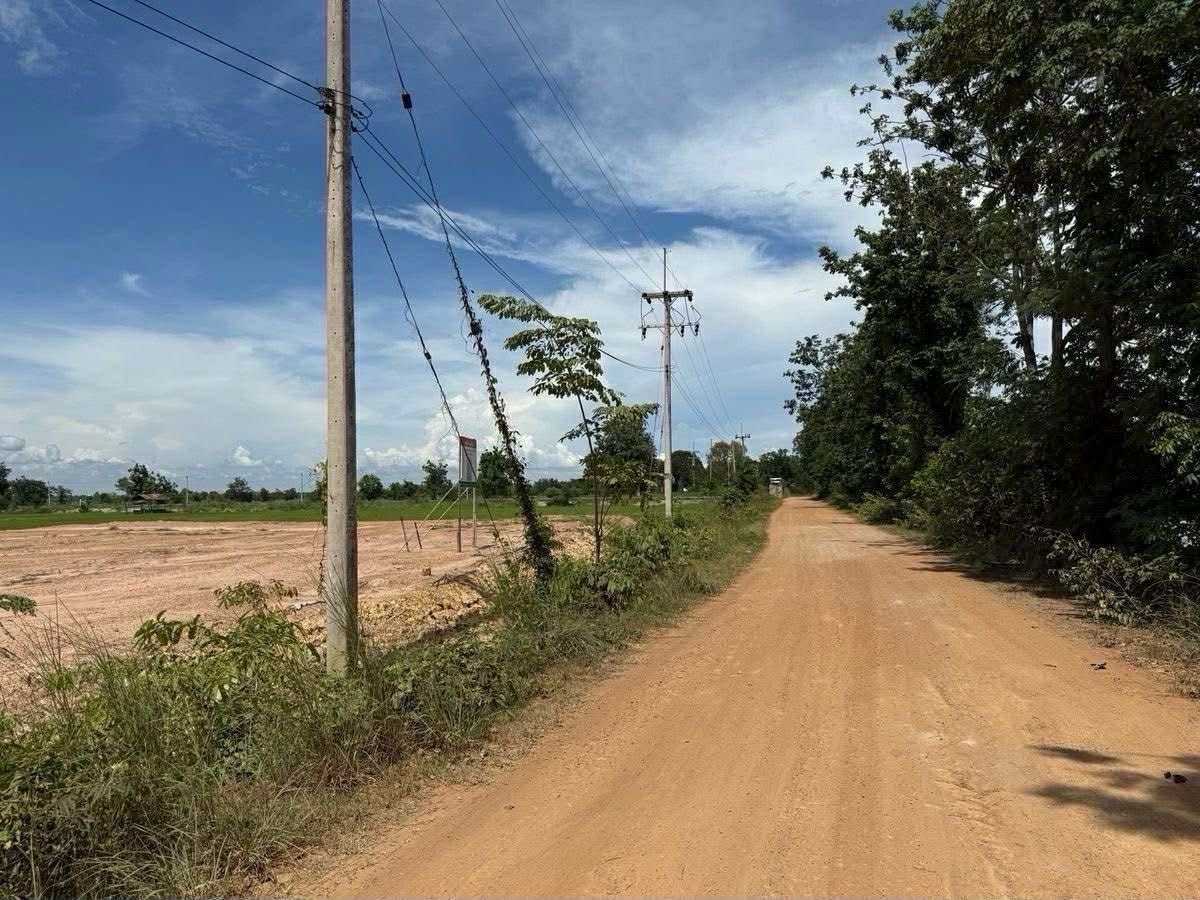 ขายที่ดินสุโขทัย : ขายที่ดิน 1 ไร่ บ้านกล้วย สุโขทัย แปลงมุม  ติดถนน น้ำไฟเข้าถึง 