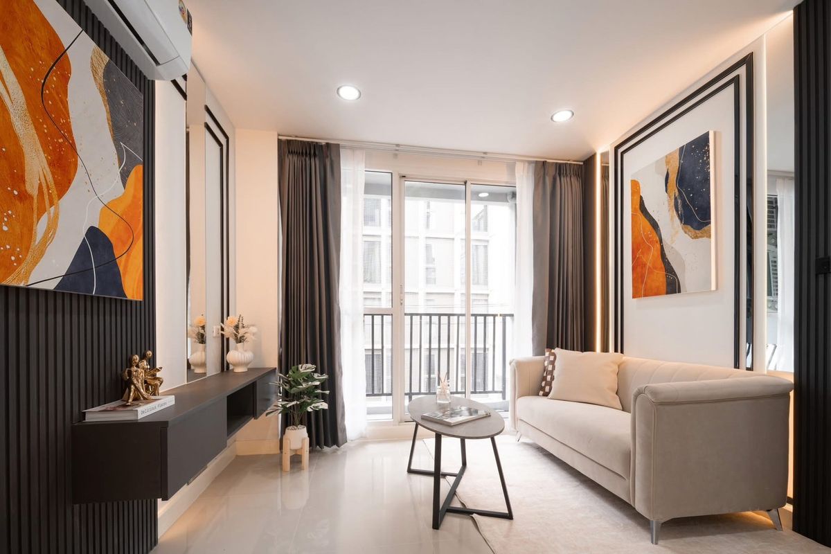 For SaleCondoLadprao, Central Ladprao : 🏢 The new room is very beautiful, only 500 meters to MRT Ladprao, installments only 7, xxx 😍