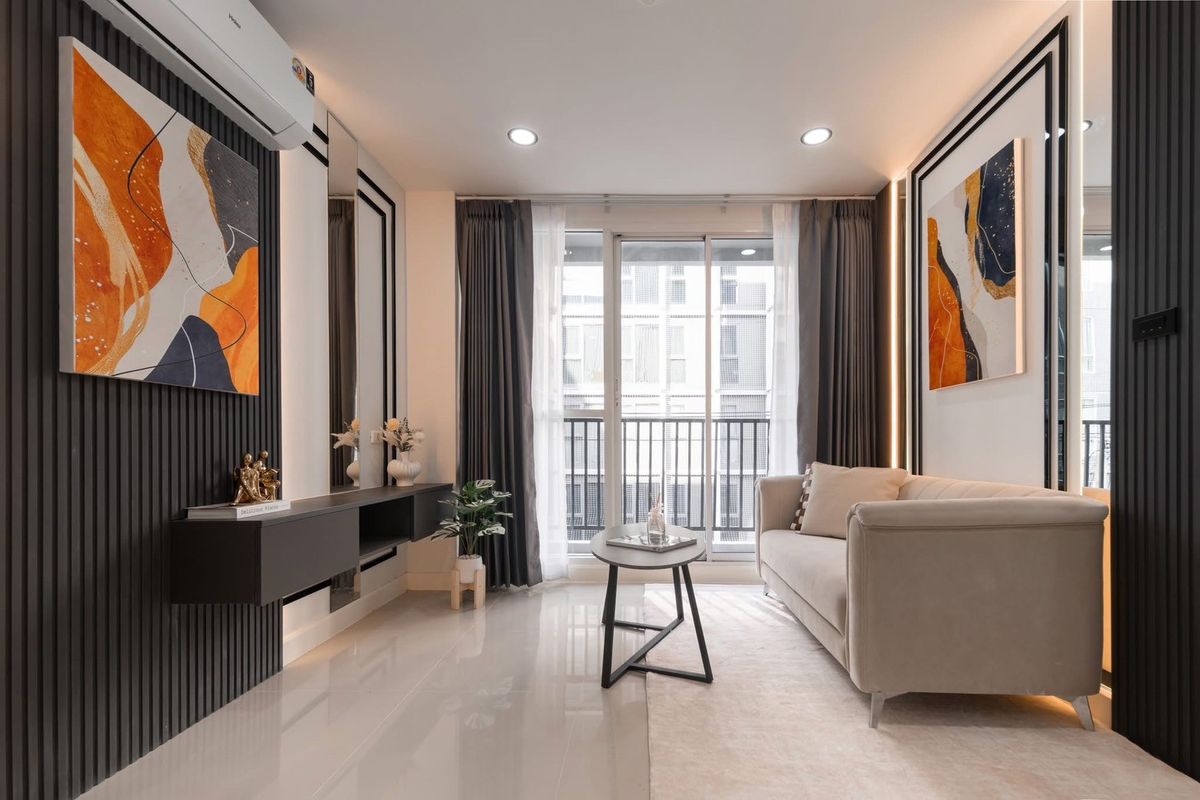 For SaleCondoLadprao, Central Ladprao : 🏢 The new room is very beautiful, only 500 meters to MRT Ladprao, installments only 7, xxx 😍