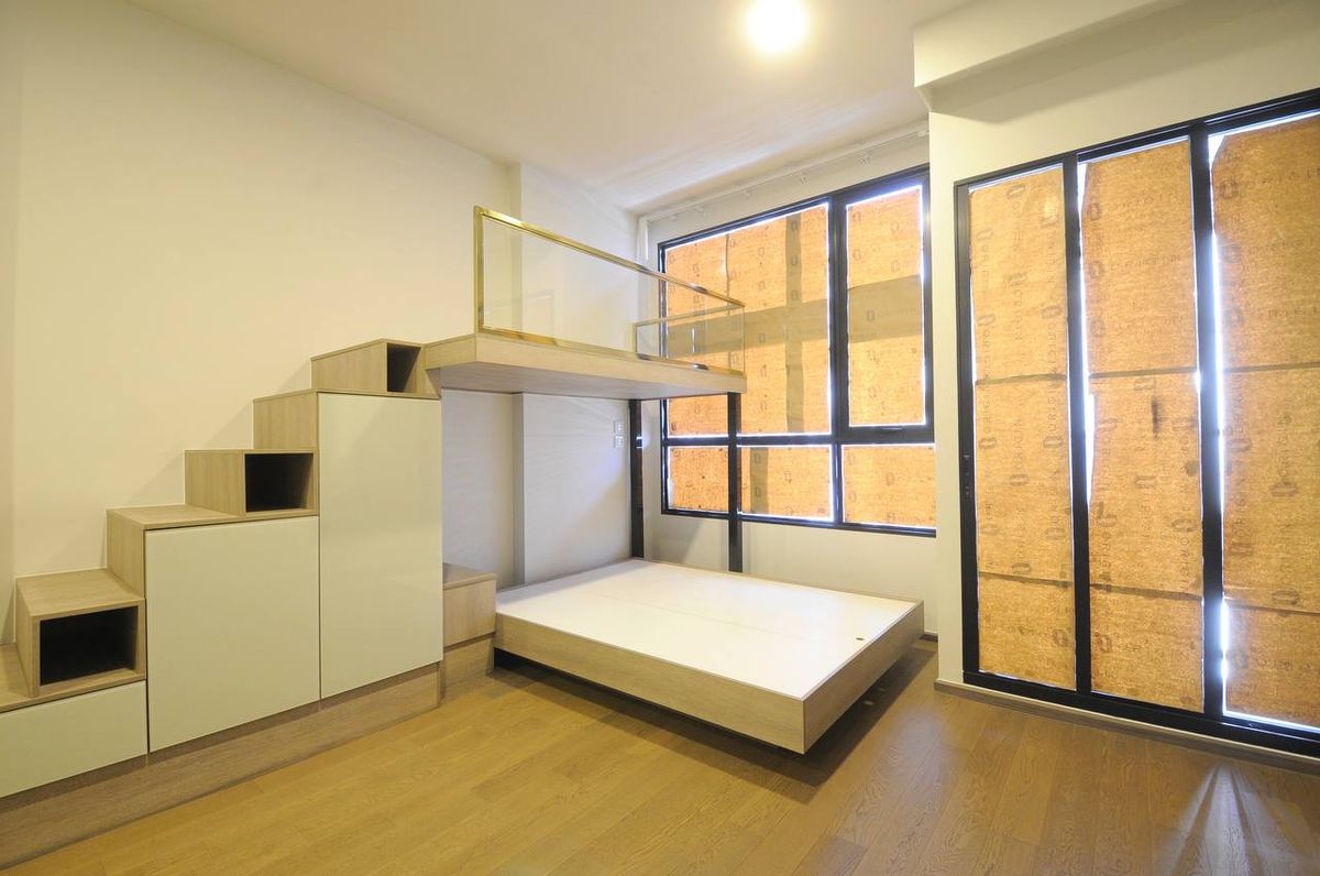 For RentCondoRatchathewi,Phayathai : Park Origin Phayathai【𝐑𝐄𝐍𝐓】🔥Soft wood tones mixed with modern touches make everyday life easier.🔥  Contact Line ID: @hacondo