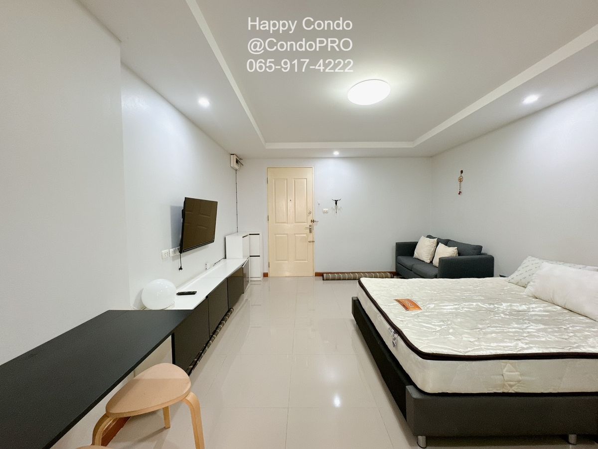 ให้เช่าคอนโดรัชดา ห้วยขวาง : 🔖ให้เช่า Happy Condo เดือนละ 8,500 บาท ใกล้ MRT ห้วยขวางเพียง 10 นาที  🔖PRO-55🔖0659174222
