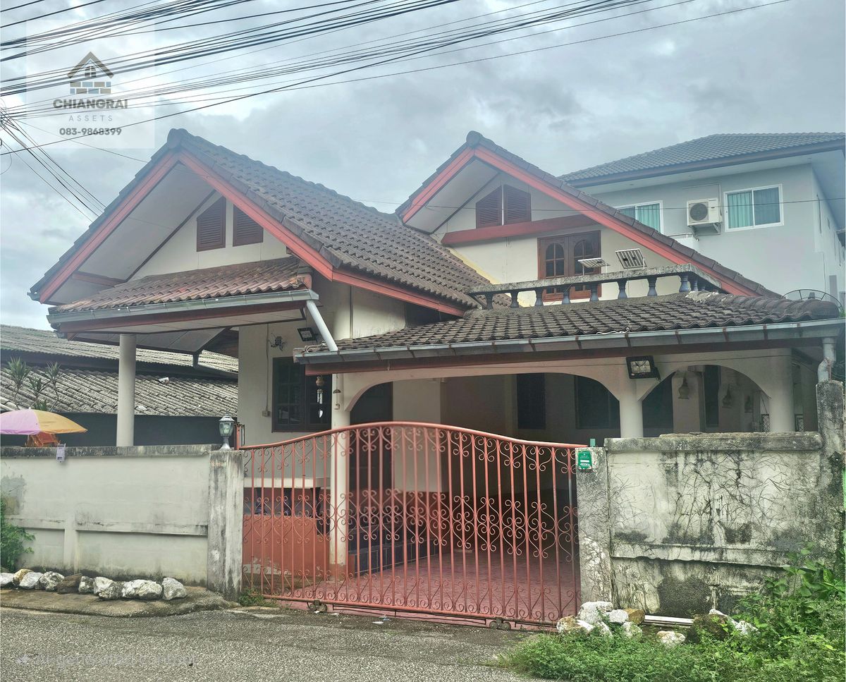 For RentHouseChiang Rai : Detached House for Rent – Next to Baan Du School, 3 Bedrooms, 2 Bathrooms
