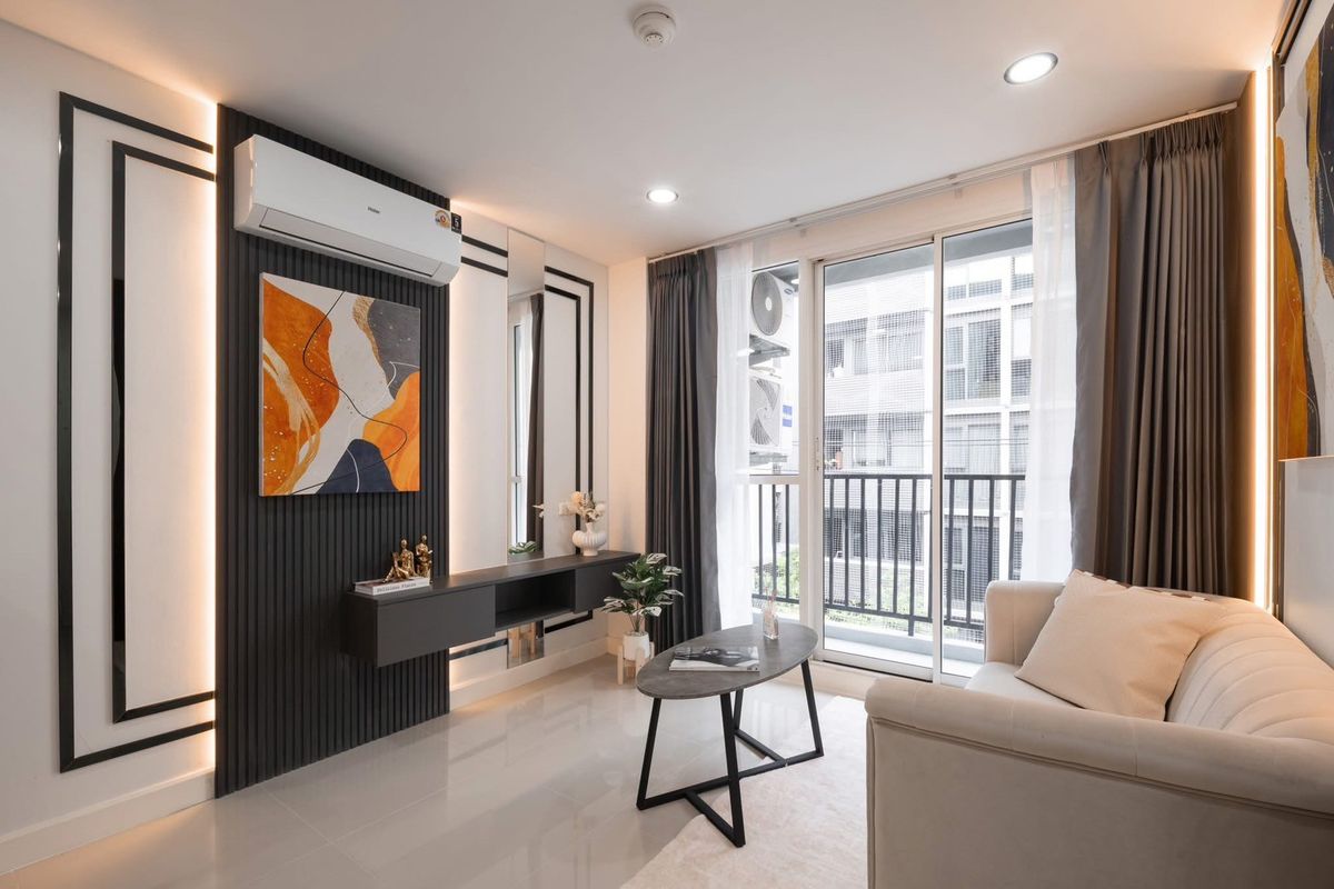 For SaleCondoLadprao, Central Ladprao : 🏢 The new room is very beautiful, only 500 meters to MRT Ladprao, installments only 7, xxx 😍