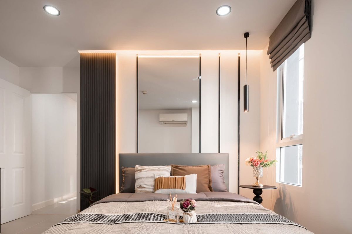 For SaleCondoLadprao, Central Ladprao : 🏢 The new room is very beautiful, only 500 meters to MRT Ladprao, installments only 7, xxx 😍