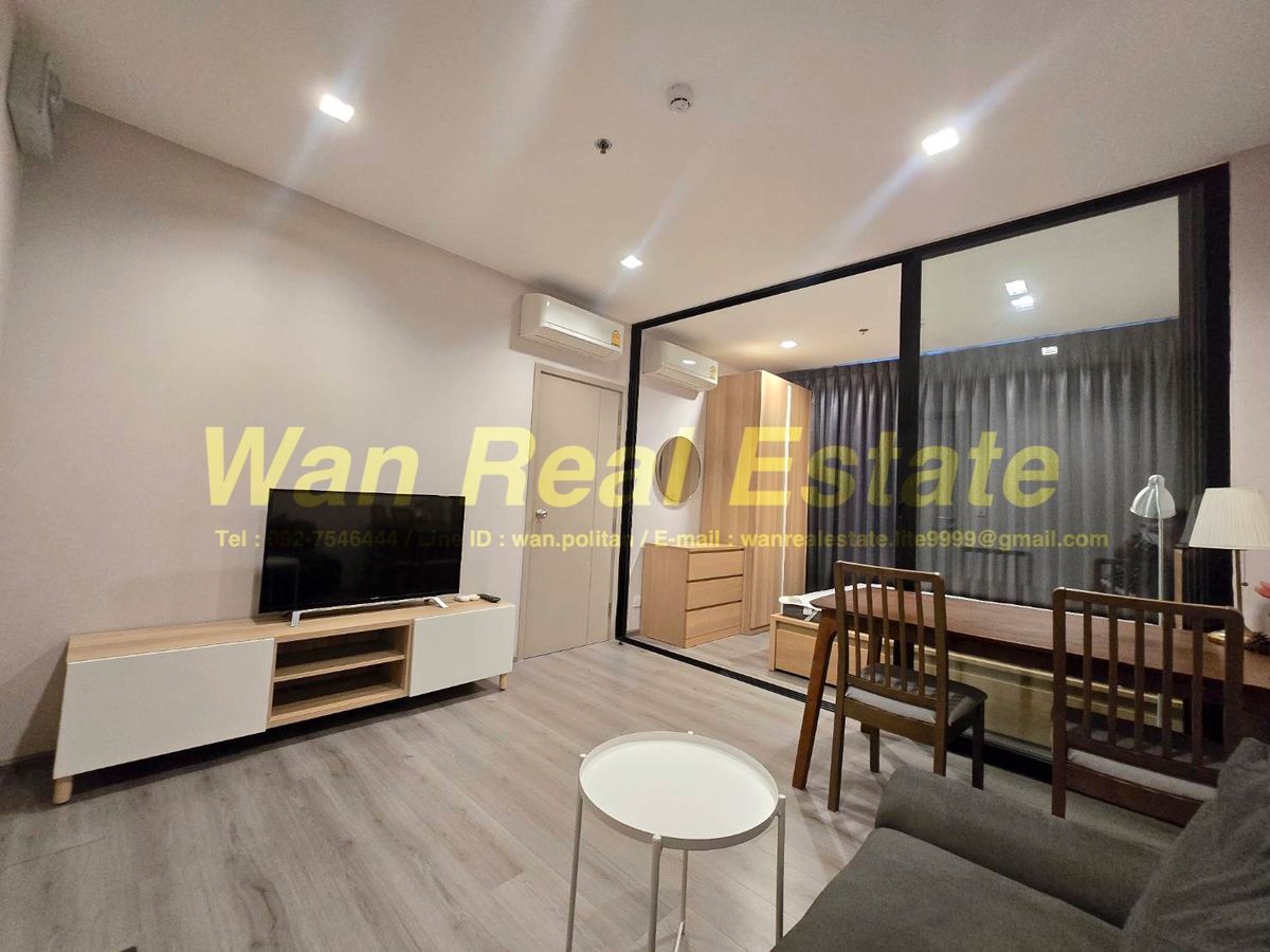 For RentCondoRattanathibet, Sanambinna : Rentalitan Rive, 42nd floor, size 31 sq.m., complete furniture, ready to stay in the river view