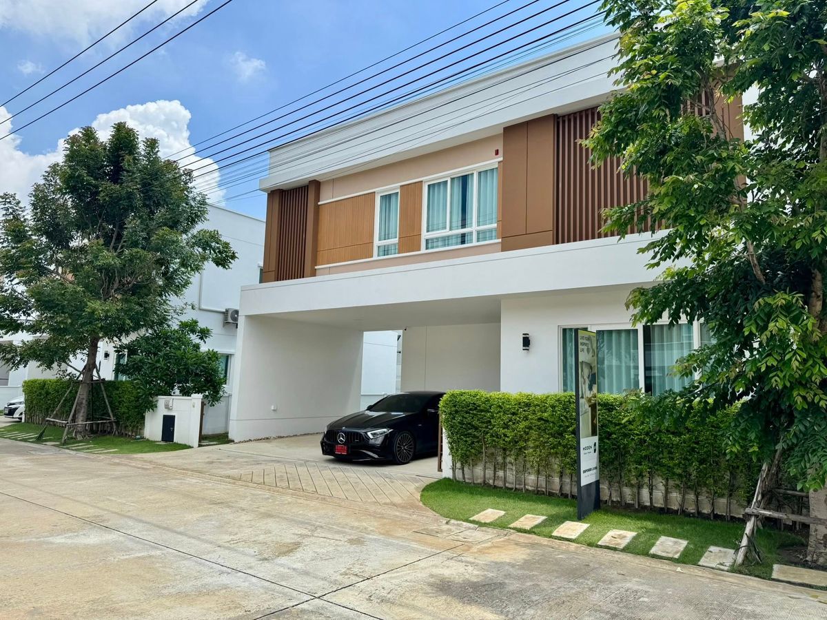 บ้านบางนา แบริ่ง ลาซาล : 🏠 บ้านใหม่ สวยหรูพร้อมเข้าอยู่ได้เลย  📍 โครงการบ้านเดี่ยว MODEN บางนา–เทพารักษ์ (บางบ่อ) บ้านเดี่ยว 2 ชั้น จาก AP 