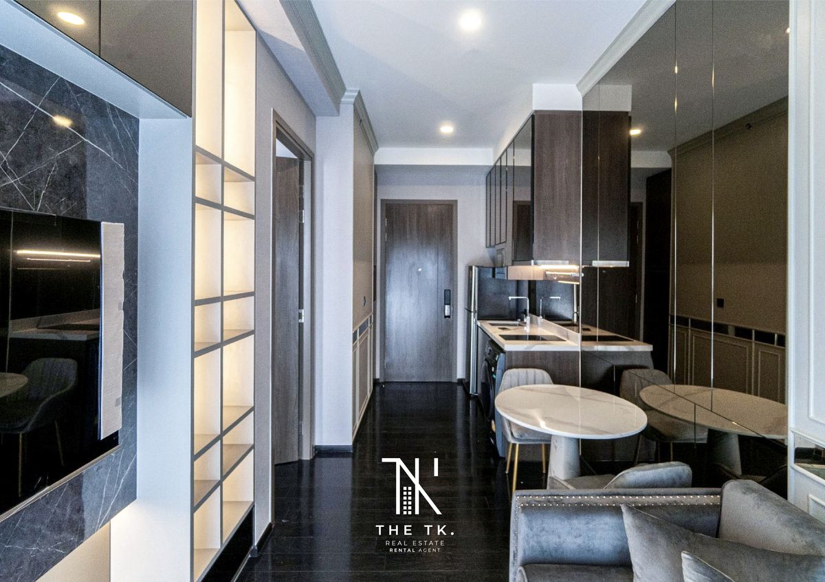 ให้เช่าคอนโดสุขุมวิท อโศก ทองหล่อ : ให้เช่าคอนโด Park Origin Thonglor ขนาด 32.5 ตร.ม. 1 ห้องนอน 1 ห้องน้ำ ตกแต่งสไตล์ Modern Luxury ใกล้ BTS ทองหล่อ และเอกมัย | ติดต่อคุณทีเค Line ID @637ilhsj