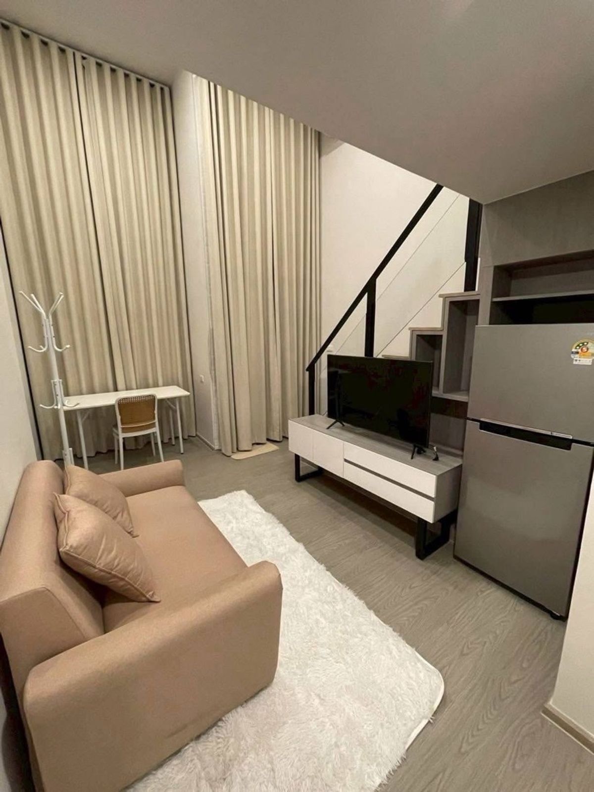 ให้เช่าคอนโดลาดพร้าว101 แฮปปี้แลนด์ : Origin Plug & Play Ramkhamhaeng Triple Station duplex room✨
