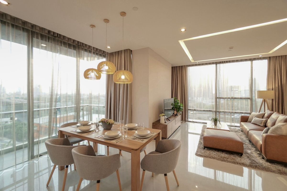 ให้เช่าคอนโดสาทร นราธิวาส : 🔥(Private Life) The Bangkok Sathorn 2bedrooms 2bathrooms 104 Sq.m 85,000 per month 🔥