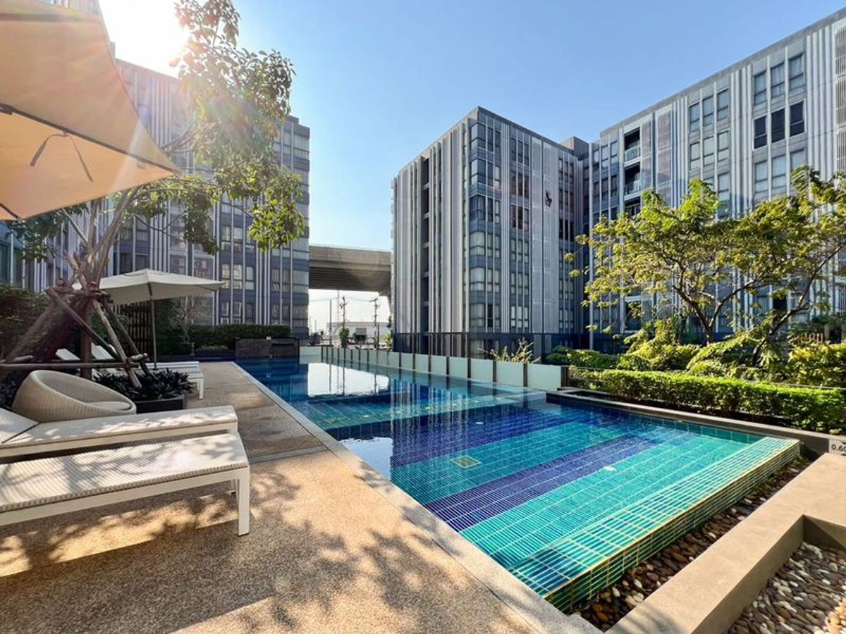 For SaleCondoOnnut, Udomsuk : Condo for sale, MONIIQ project, Sukhumvit 64, corner room, peaceful atmosphere Good location, easy to walk, near BTS Punnawithi and Sukhumvit 62 Expressway