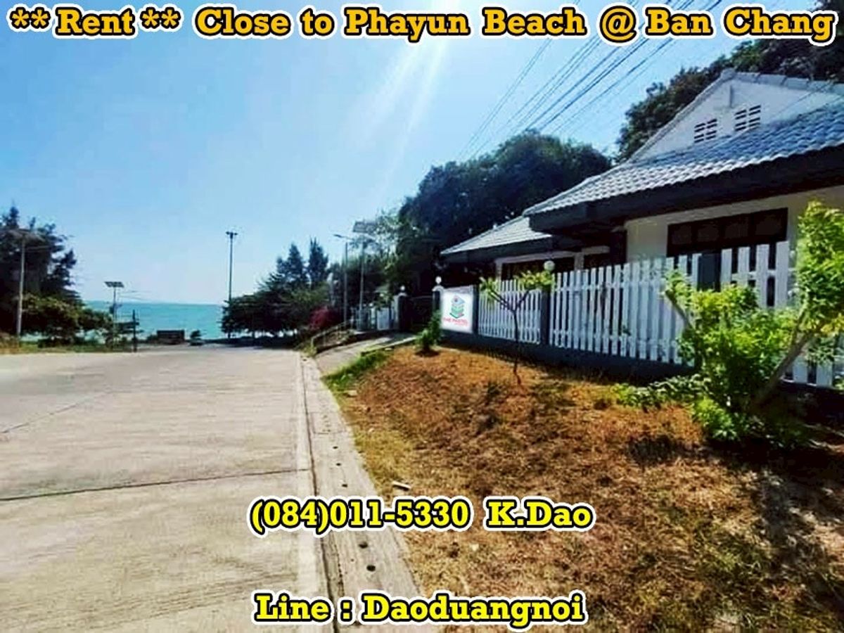 For RentHouseRayong : #Bungalow House, Close to Phaynu Beach @Ban Chang *** For Rent ***