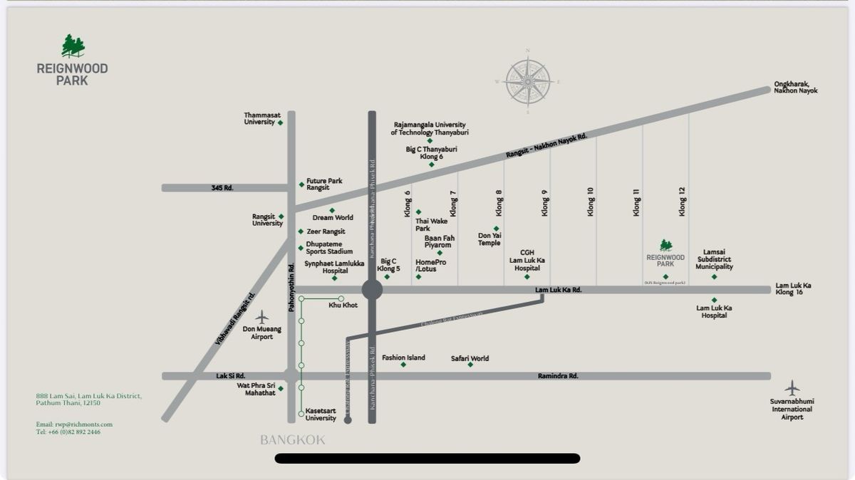 ขายที่ดินปทุมธานี รังสิต ธรรมศาสตร์ : ขายที่ดินโครงการ Reignwood Park สำหรับสร้างบ้าน ขนาด 2 ไร่ ราคา 300 MB ติดต่อ 086-795-9997 จิมมี่