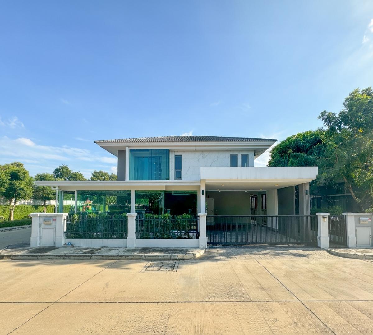 ขายบ้านปทุมธานี รังสิต ธรรมศาสตร์ : ขายบ้าน  เพอร์เฟค เพลส รังสิต - ทางด่วนบางพูน ห้องมุม หน้ากว้าง บ้านกลาง เมืองปทุมธานี ปทุมธานี CX-126750