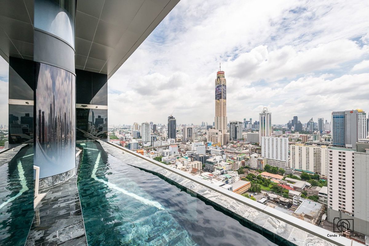 For RentCondoRatchathewi,Phayathai : 40K 2 Beds Large Room Super High Floor Nice View & Good Location Close to BTS Ratchathewi 390 m @ Ideo Q Siam-Ratchathewi 