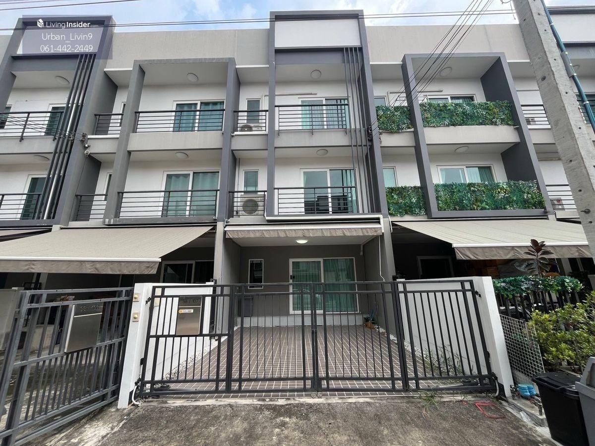 ให้เช่าทาวน์โฮมลาดกระบัง สุวรรณภูมิ : 🏡 ให้เช่า บ้านกลางเมือง ประเวศ–สวนหลวง |22 ตรว. 3ชั้น |แอร์ทุกห้อง
