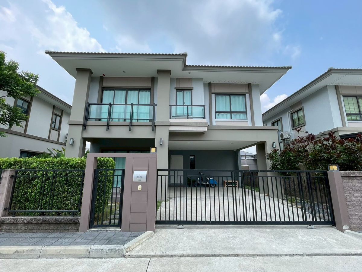 ให้เช่าบ้านสมุทรปราการ สำโรง : ให้เช่าบ้าน ภัสสร บางนา-วงแหวน ตกแต่งพร้อมอยู่   3 นอน 3 น้ำ ขนาด 52 ตรว  
