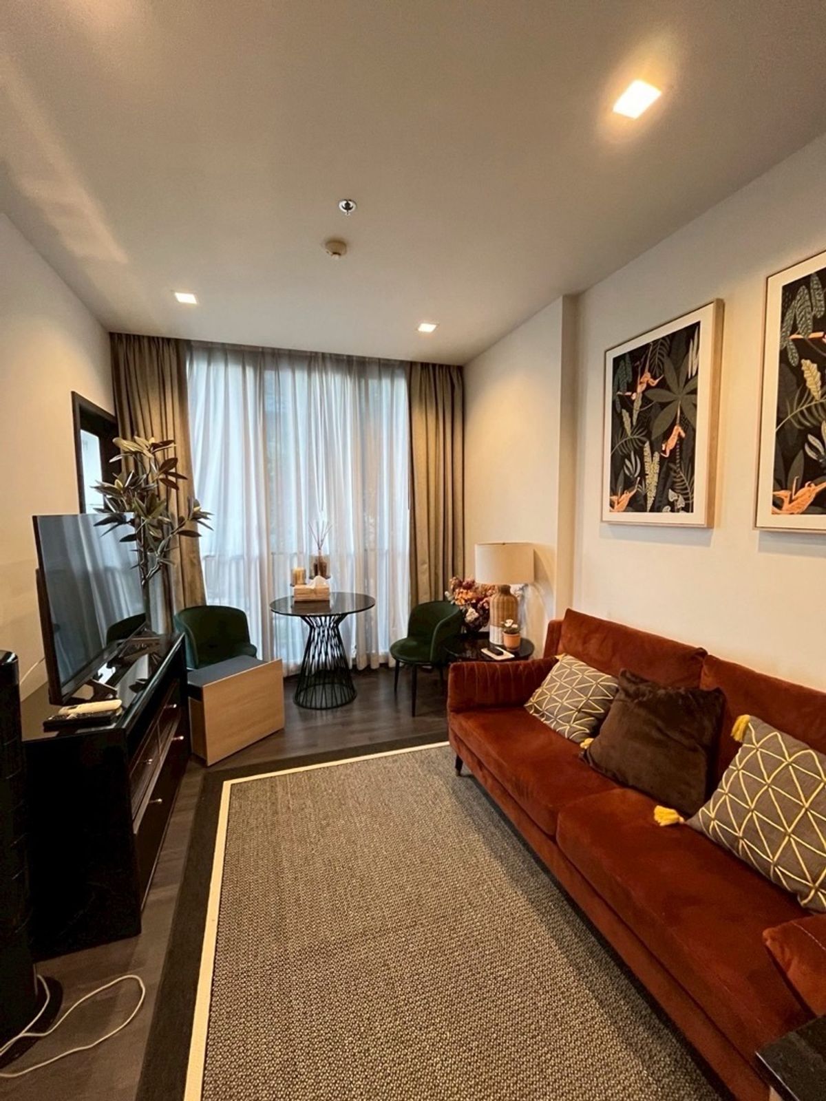 For RentCondoRama9, Petchburi, RCA : 🔥🔥The Line Asoke-RATCHARDA 1Bedroom Wolk-in Coset 35SQ.M. Beautiful room, complete, ready to move in.