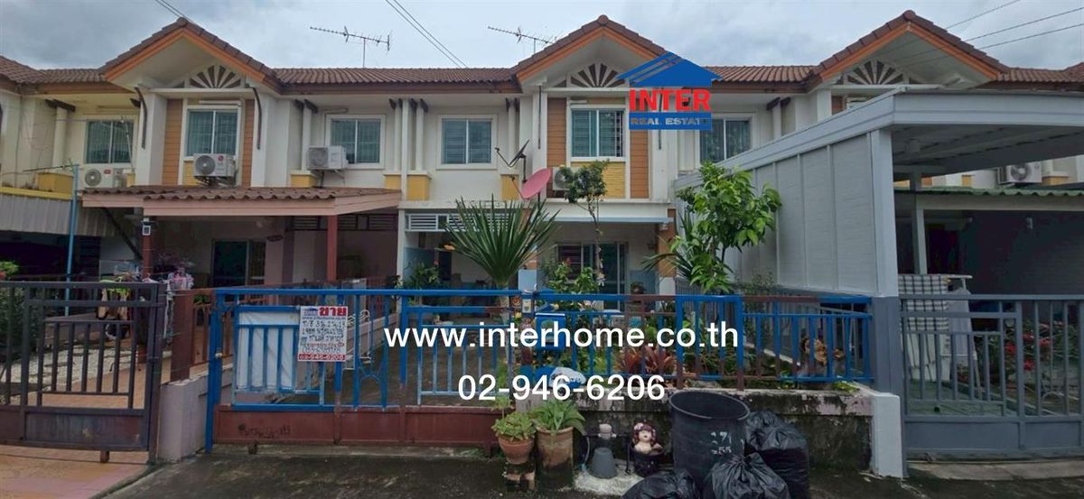 For SaleTownhomePathum Thani,Rangsit, Thammasat : 2 -story townhouse 23 sq.w. Pruksa Ville 1 Village Lam Luk Ka-Khlong 2 Rangsit-Nakhon Nayok Road, Lam Luk Ka Road, Lam Luk Ka Pathum Thani