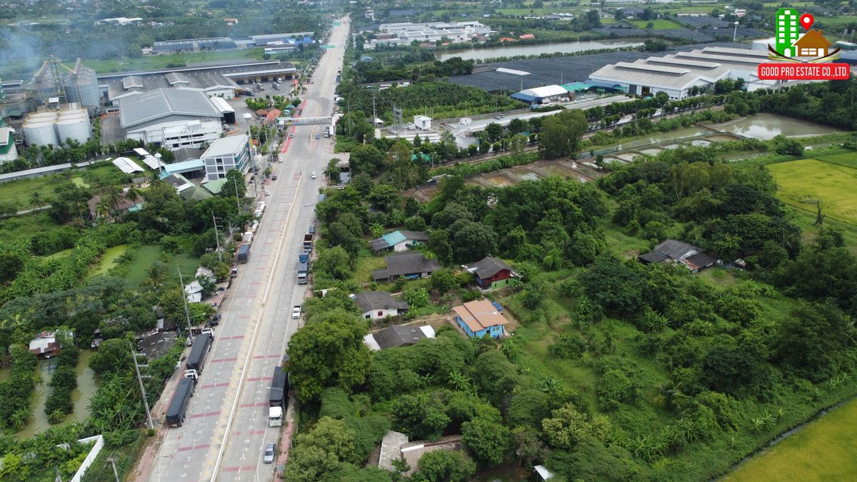 ขายที่ดินนครปฐม : ด่วน!ที่ดินแปลงมุมหน้ากว้าง, ติดถนน 6 เลน ใกล้เมือง, บนสายเศรษฐกิจพุทธมณฑล 8, 1 ไร่ 1 งาน 5 ตารางวา (505ตรว.)ใกล้แหล่งชุมชน-โรงงาน-ตลาด เหมาะลงทุน