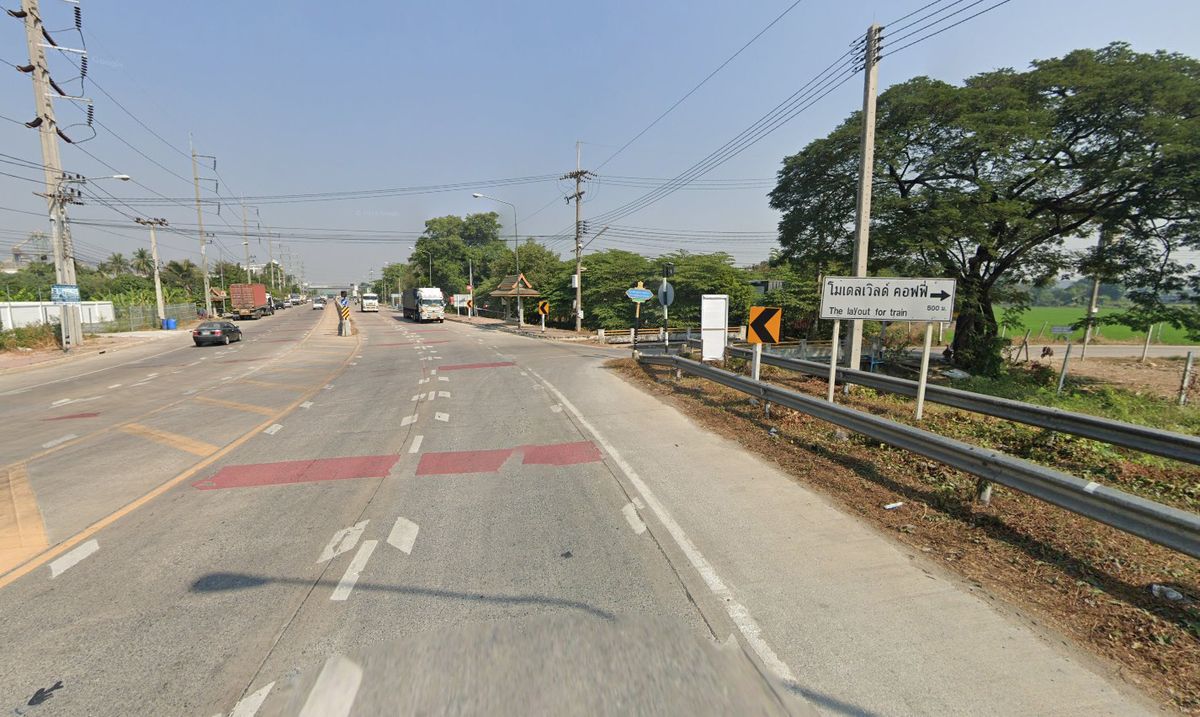 ขายที่ดินนครปฐม : ด่วน!ที่ดินแปลงมุมหน้ากว้าง, ติดถนน 6 เลน ใกล้เมือง, บนสายเศรษฐกิจพุทธมณฑล 8, 1 ไร่ 1 งาน 5 ตารางวา (505ตรว.)ใกล้แหล่งชุมชน-โรงงาน-ตลาด เหมาะลงทุน