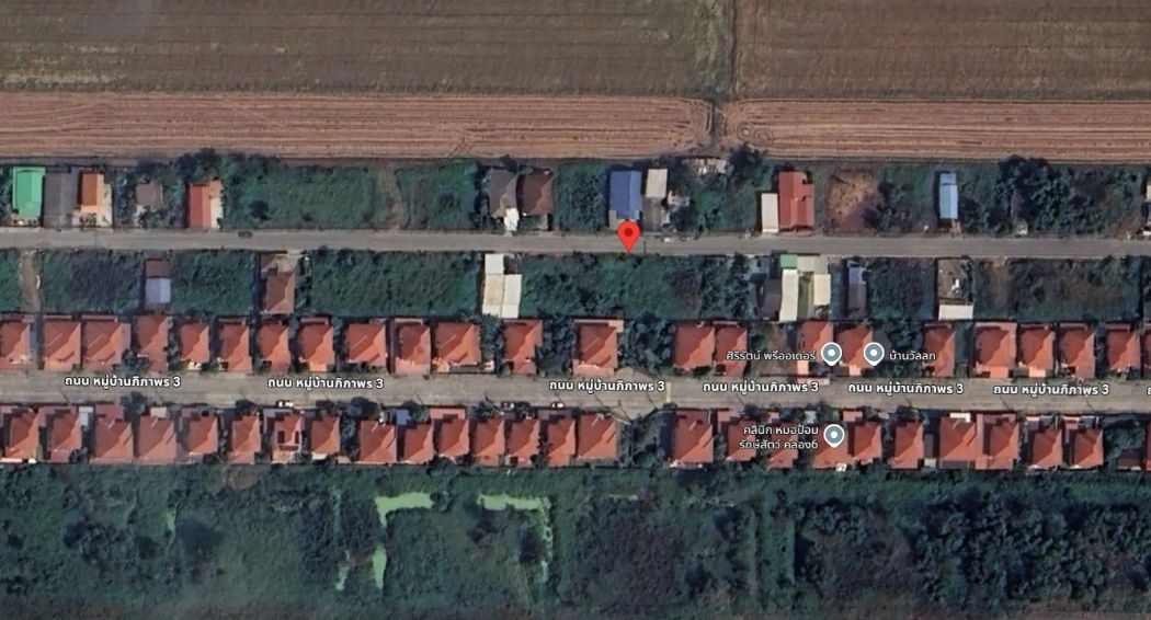 ขายที่ดินปทุมธานี รังสิต ธรรมศาสตร์ : ขายที่ดินเปล่า 2แปลง แปลงละ63 ตารางวา คลองหลวง คลอง6