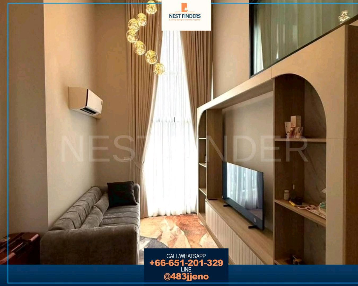 ให้เช่าคอนโดเสรีไทย-นิด้า : 2 beds Duplex ห้องใหม่ พร้อมอยู่ ที่ ideo รามคำแหง แยกลำสาลี ใกล้รถไฟฟ้า