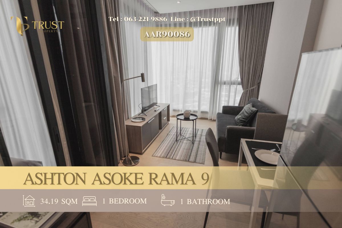 For RentCondoRama9, Petchburi, RCA : Rent 🍀ASHTON Asoke Rama 9🍀 Beautiful room, well decorated Free ready to move in ✨