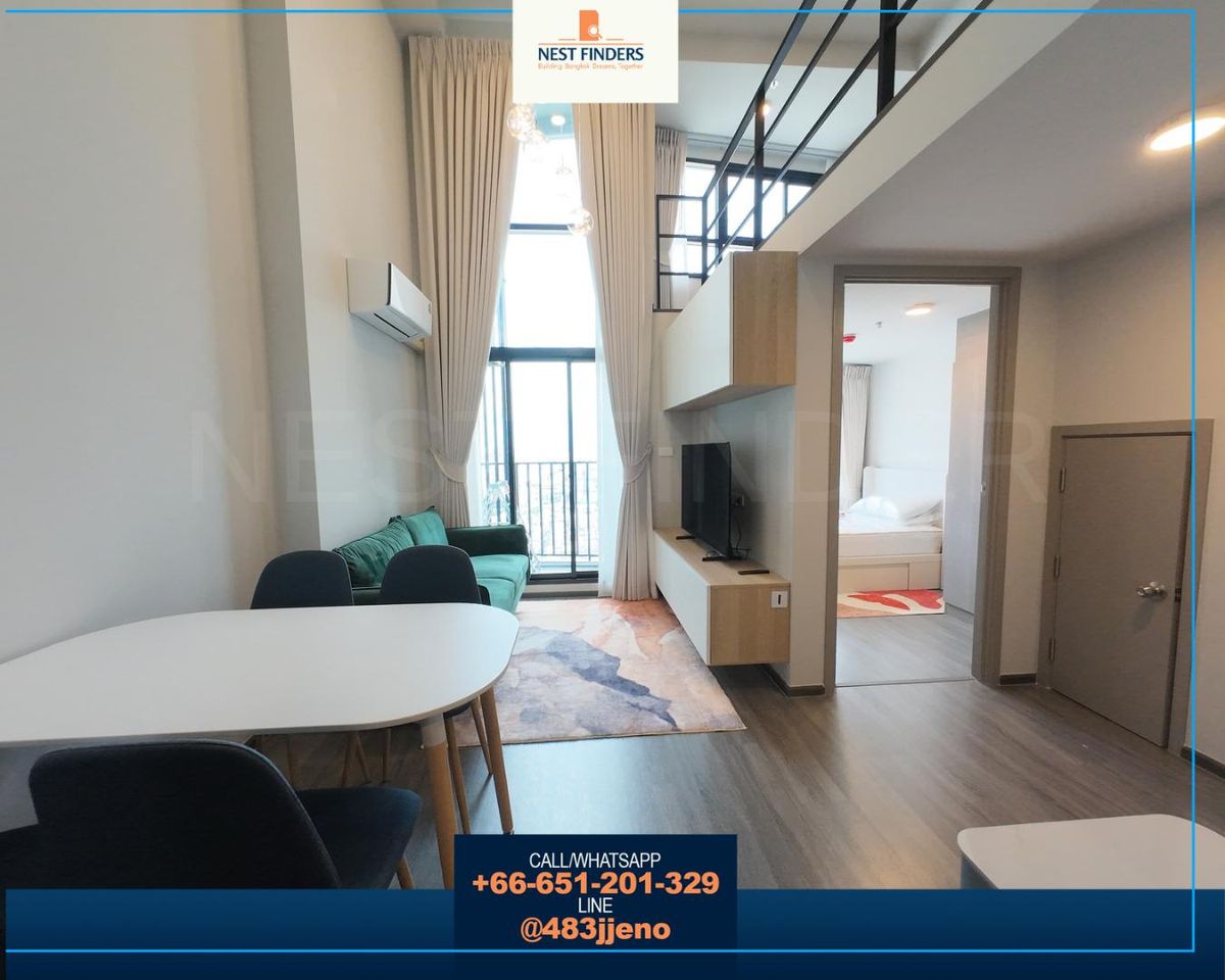 ให้เช่าคอนโดเสรีไทย-นิด้า : Duplex ห้องใหม่ พร้อมอยู่ ที่ ideo รามคำแหง แยกลำสาลี ใกล้รถไฟฟ้า